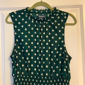 ModCloth Mock Turtle Neck Polka Dot Midi Dress